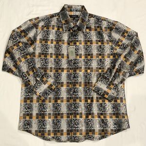 $200 Statement Italy Confidence High Quality Button Long Sleeves Shirt‎ XL